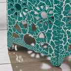 Tavolino d'appoggio Crackle Iron – Verde / Ottanio / Blu, Posti a sedere 1
