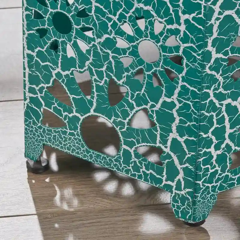Tavolino d'appoggio Crackle Iron – Verde / Ottanio / Blu, Posti a sedere 1