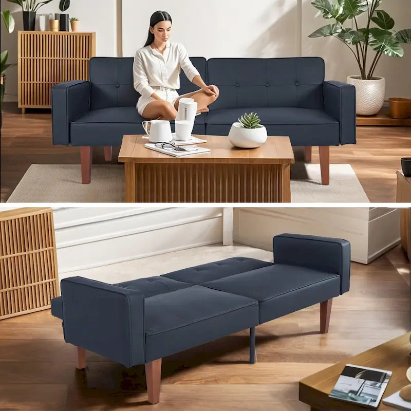 Divano Letto Futon Cabrio a 2 Posti