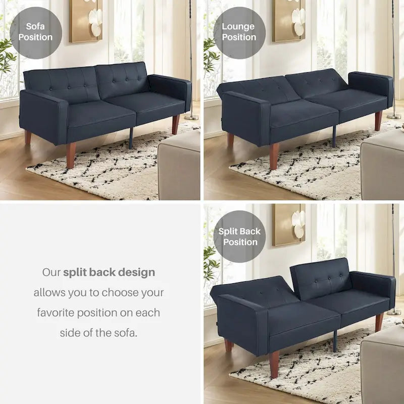 Divano Letto Futon Cabrio a 2 Posti