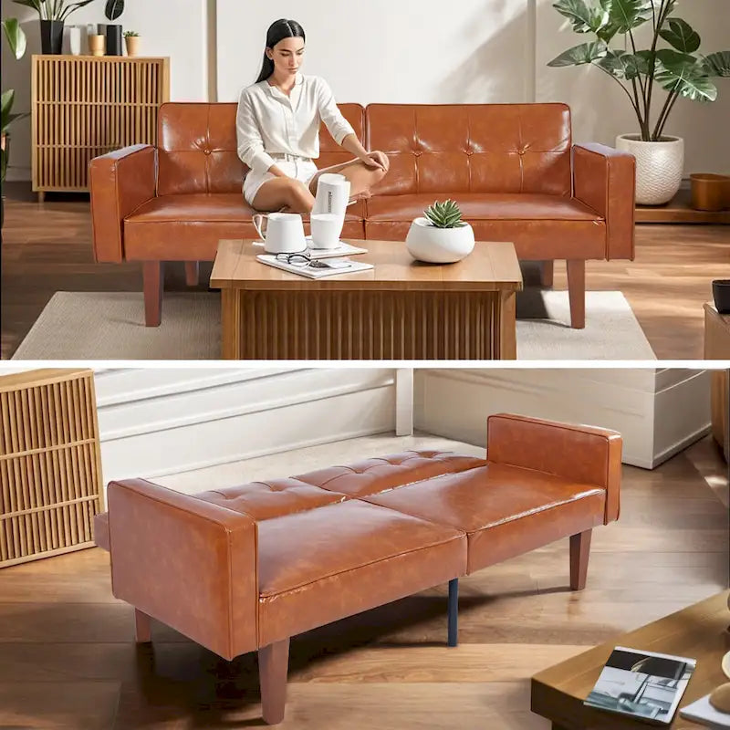 Divano Letto Futon Cabrio a 2 Posti