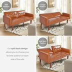 Divano Letto Futon Cabrio a 2 Posti