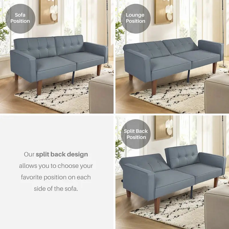 Divano Letto Futon Cabrio a 2 Posti