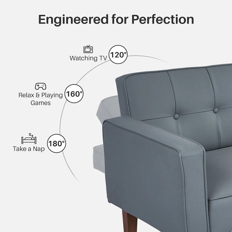 Divano Letto Futon Cabrio a 2 Posti