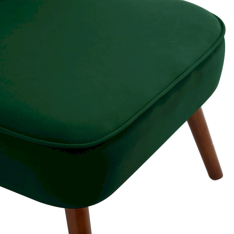 Poltrona di design in velluto, multicolore, seduta singola – 70 cm L x 71 cm P x 79,5 cm H