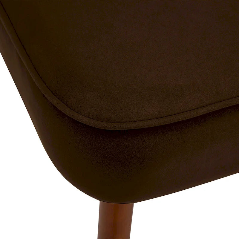 Poltrona di design in velluto, multicolore, seduta singola – 70 cm L x 71 cm P x 79,5 cm H