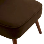 Poltrona di design in velluto, multicolore, seduta singola – 70 cm L x 71 cm P x 79,5 cm H