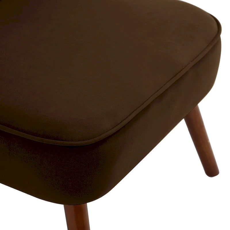Poltrona di design in velluto, multicolore, seduta singola – 70 cm L x 71 cm P x 79,5 cm H