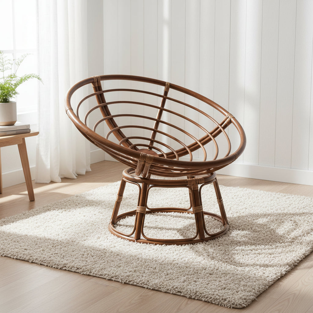 Bali 42-inch Rattan Papasan Chair Frame (Cushion not Included)