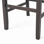 Sgabello da bar contemporaneo in lino beige, set da 2