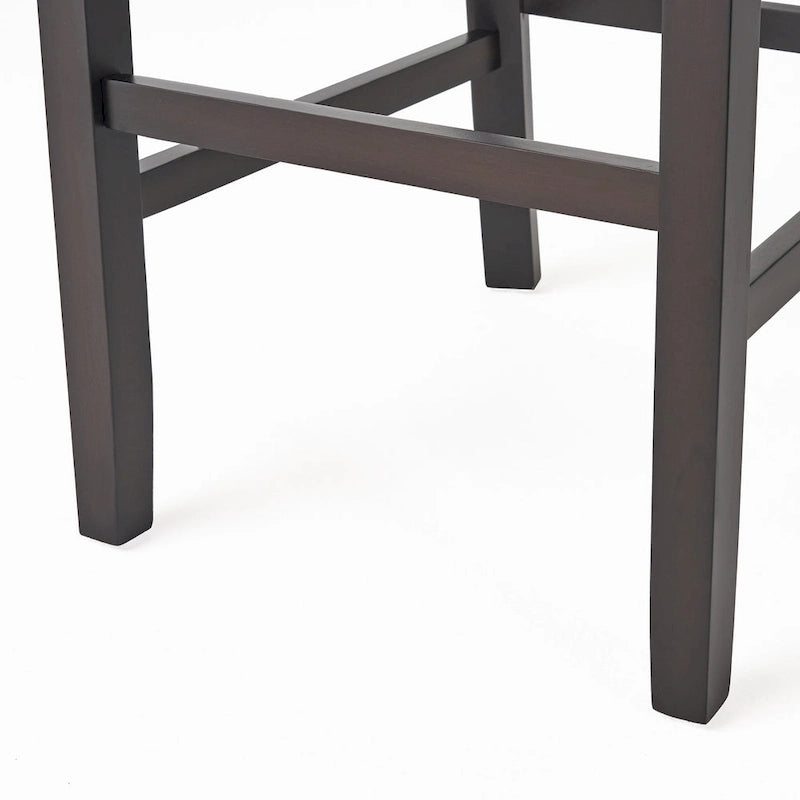 Sgabello da bar contemporaneo in lino beige, set da 2