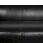 Divano a 3 Posti "Tuxedo" in Similpelle Noce Scura (Cognac / Marrone Scuro / Midnight)