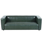 Divano a 3 Posti "Tuxedo" in Similpelle Noce Scura (Cognac / Marrone Scuro / Midnight)