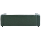 Divano a 3 Posti "Tuxedo" in Similpelle Noce Scura (Cognac / Marrone Scuro / Midnight)