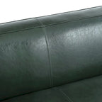 Divano a 3 Posti "Tuxedo" in Similpelle Noce Scura (Cognac / Marrone Scuro / Midnight)
