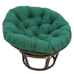 Poltrona Papasan 42" in Rattan con Cuscino in Twill – Colori Assortiti, Singola