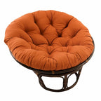 Poltrona Papasan 42" in Rattan con Cuscino in Twill – Colori Assortiti, Singola