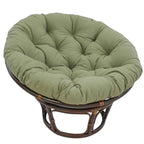 Poltrona Papasan 42" in Rattan con Cuscino in Twill – Colori Assortiti, Singola