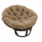 Poltrona Papasan 42" in Rattan con Cuscino in Twill – Colori Assortiti, Singola