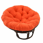 Poltrona Papasan 42" in Rattan con Cuscino in Twill – Colori Assortiti, Singola