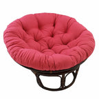 Poltrona Papasan 42" in Rattan con Cuscino in Twill – Colori Assortiti, Singola