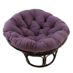 Poltrona Papasan 42" in Rattan con Cuscino in Twill – Colori Assortiti, Singola