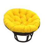 Poltrona Papasan 42" in Rattan con Cuscino in Twill – Colori Assortiti, Singola