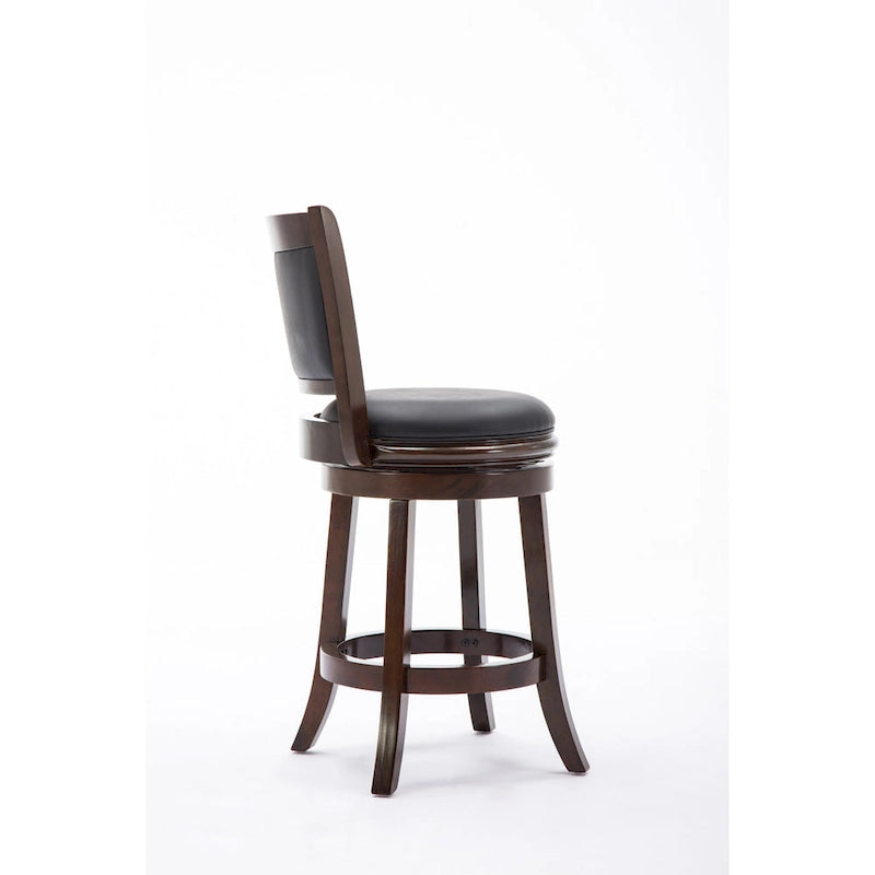 Sgabello da bar imbottito girevole in legno, colori assortiti, 1 posto