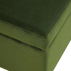 Panca Contenitore con Gambe in Metallo – Velluto Verde / Bouclé Bianco / Velluto Rosa Cipria / Tessuto Grigio, 1–2 posti