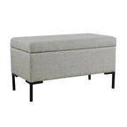 Panca Contenitore con Gambe in Metallo – Velluto Verde / Bouclé Bianco / Velluto Rosa Cipria / Tessuto Grigio, 1–2 posti