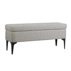 Panca Contenitore con Gambe in Metallo – Velluto Verde / Bouclé Bianco / Velluto Rosa Cipria / Tessuto Grigio, 1–2 posti
