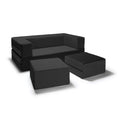 Divanetto e Ottomana Trasformabili Multicolore – 2 Posti, Queen