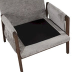 Poltrona di design Mid-Century in velluto, arancione/grigio/giallo/bianco sporco/blu, monoposto