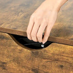 Tavolino da Caffè Quadrato con Piano Sollevabile, Grigio Lavato/Marrone, Stile Rustico, Per 2–4 Persone