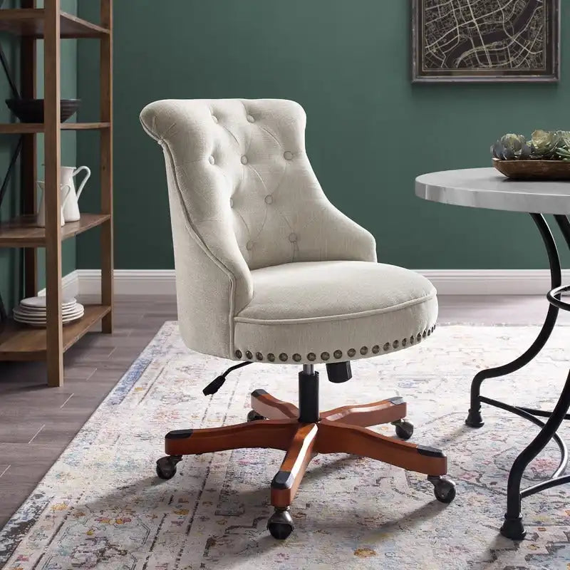 Pamela Natural Swivel Office Chair
