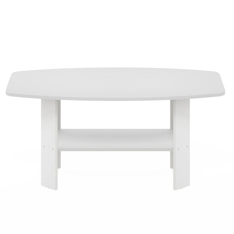 Tavolino da caffè dal design semplice – Pino ambrato/Nero e bianco, 1 posto