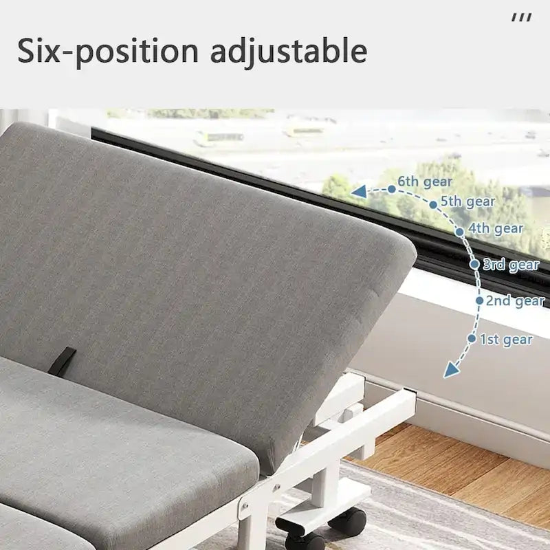 Letto Pieghevole a Scomparsa Bianco con Materasso in Memory Foam – Singolo, 1 Persona