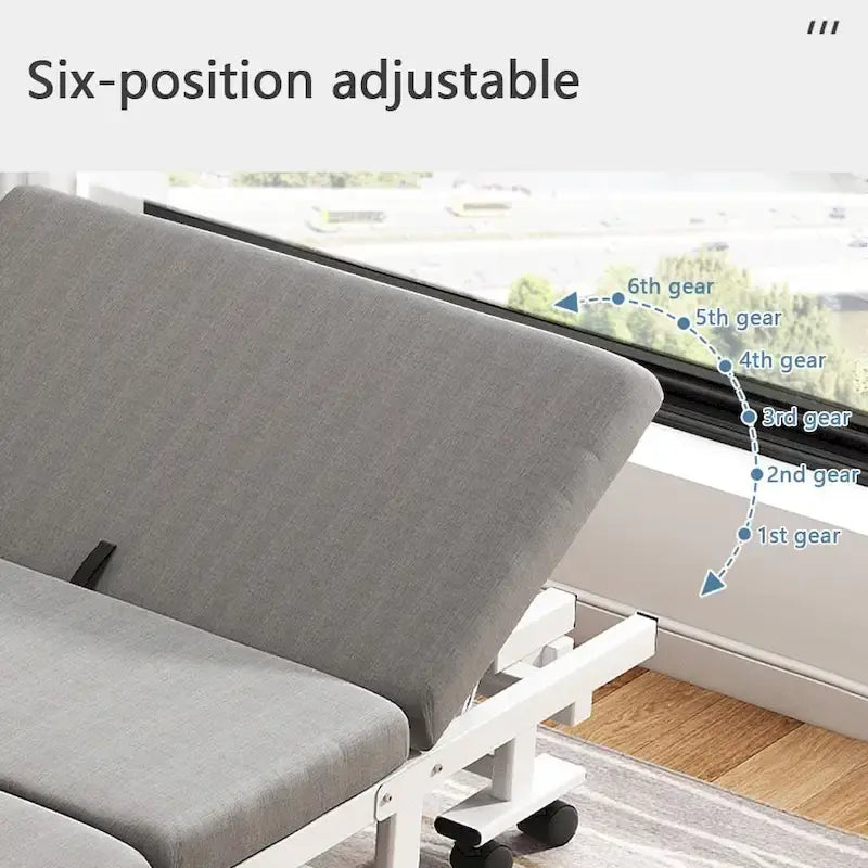 Letto Pieghevole a Scomparsa Bianco con Materasso in Memory Foam – Singolo, 1 Persona