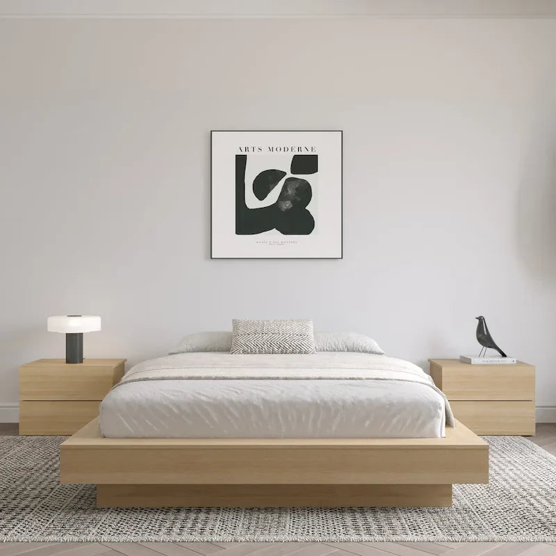 Giroletto con piattaforma | Rovere naturale chiaro / Rovere marrone | Per 1 persona