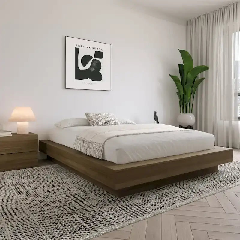 Giroletto con piattaforma | Rovere naturale chiaro / Rovere marrone | Per 1 persona
