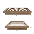 Giroletto con piattaforma | Rovere naturale chiaro / Rovere marrone | Per 1 persona