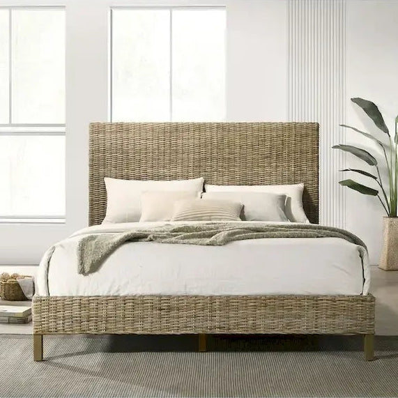 Almaden Kubu Grey Panel Bed