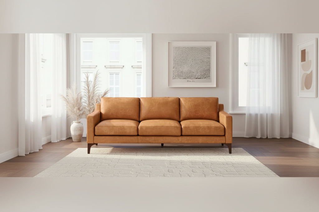 Poly & Bark Sorrento Sofa - Full Grain Genuine Italian Leather