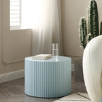 Tavolini tondi a incastro, set da 2 – Nero / Naturale / Noce / Bianco / Blu / Arancione / Marrone / Opaco, MDF, per 2 persone