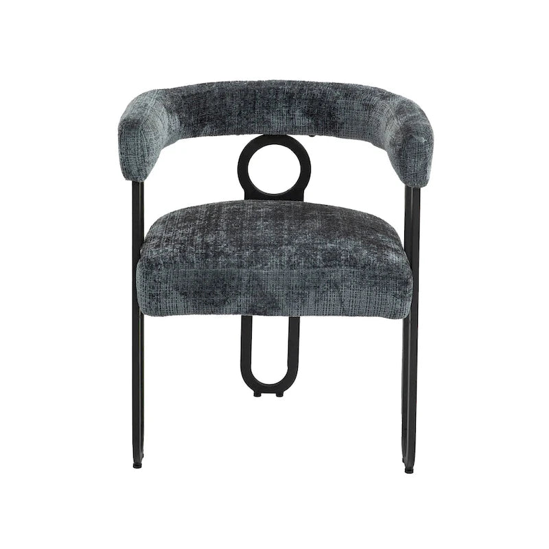 Sedie da pranzo imbottite con schienale arrotondato, set da 2 – Rosa / Marrone / Beige / Nero / Rosso / Grigio / Cuoio
