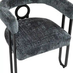 Sedie da pranzo imbottite con schienale arrotondato, set da 2 – Rosa / Marrone / Beige / Nero / Rosso / Grigio / Cuoio