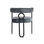 Sedie da pranzo imbottite con schienale arrotondato, set da 2 – Rosa / Marrone / Beige / Nero / Rosso / Grigio / Cuoio