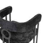 Sedie da pranzo imbottite con schienale arrotondato, set da 2 – Rosa / Marrone / Beige / Nero / Rosso / Grigio / Cuoio