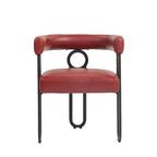 Sedie da pranzo imbottite con schienale arrotondato, set da 2 – Rosa / Marrone / Beige / Nero / Rosso / Grigio / Cuoio