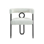 Sedie da pranzo imbottite con schienale arrotondato, set da 2 – Rosa / Marrone / Beige / Nero / Rosso / Grigio / Cuoio